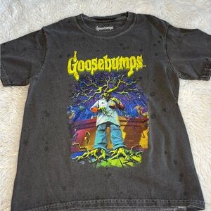 Goosebumps Kids Black Graphic Tee